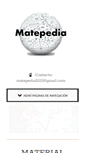 Mobile Screenshot of matepedia.com
